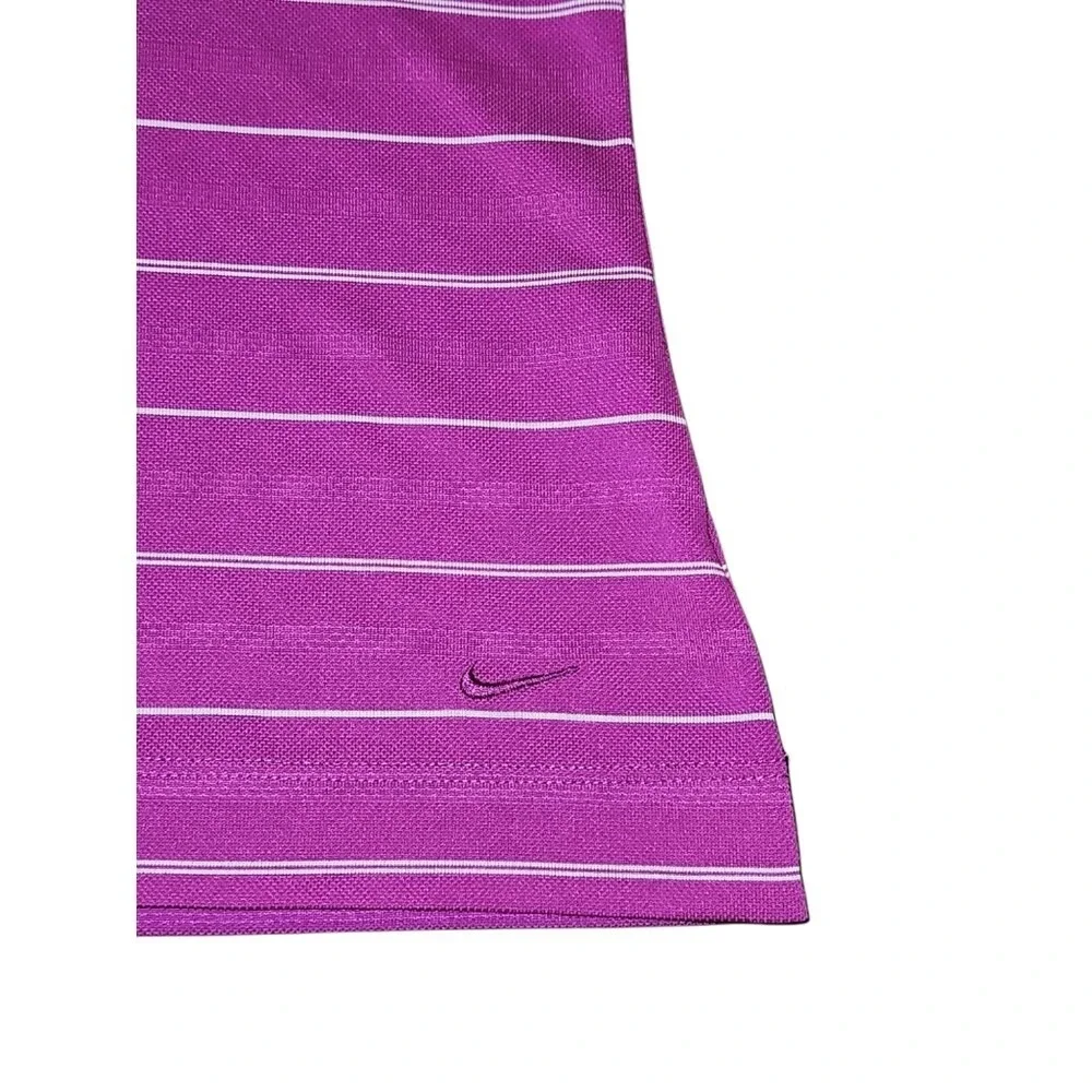 Nike Golf Dri-Fit Women's Sleeveless Pink Striped Polo‎ Size Large